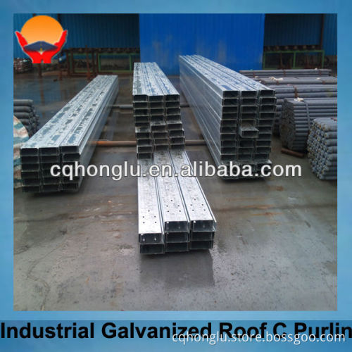 Industrial galvanized roof C purline